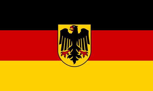 Flagge, Deutschland mit Wappen neu (90 x 150 cm)