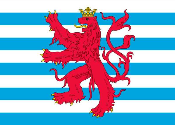 Flagge, Luxemburg mit Wappen neu (90 x 150 cm)