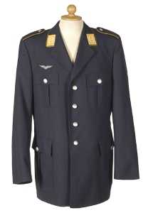 Uniformjacke, Bw (Lw) blau gebr./rep.