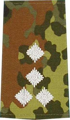 Rangabzeichen, Bw Heer flecktarn/silber Stabshauptmann