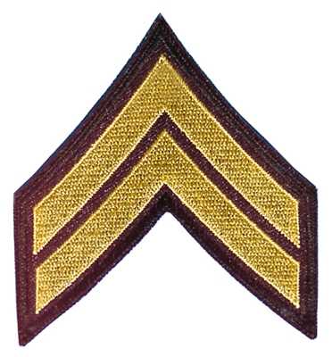 Stoffabzeichen, US Corporal neu