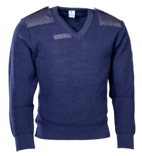 Pullover, (NL) V-Ausschnitt blau neu (6er-Sort.)