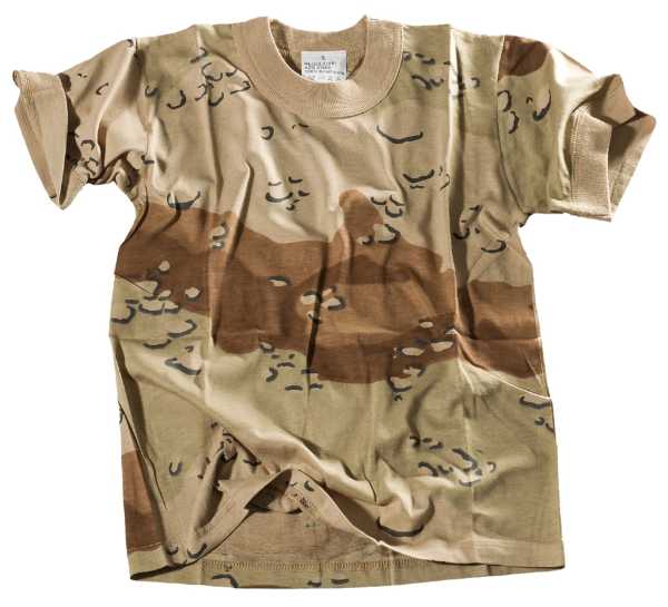 T-Shirt, Kinder 6-Farben desert neu