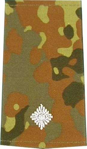 Rangabzeichen, Bw Heer flecktarn/silber Leutnant