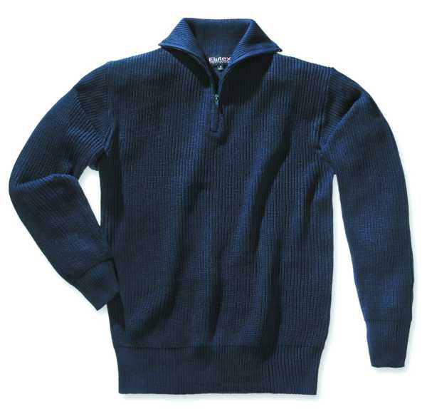 Pullover, Troyer Acryl blau neu