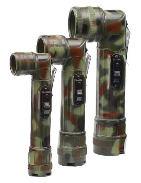 Winkelstabtaschenlampe, US ´K´ flecktarn neu