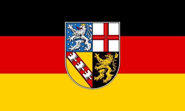 Flagge, Saarland neu (90 x 150 cm)