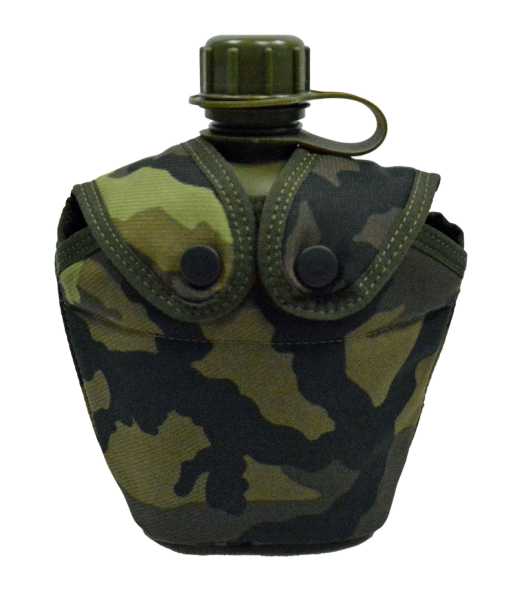 Feldflasche, US PVC mit Bezug M95-camo neu