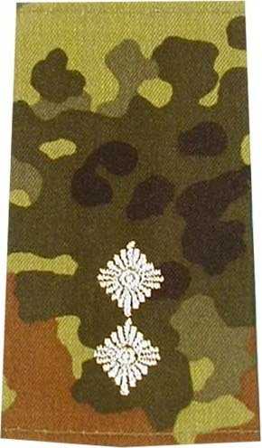 Rangabzeichen, Bw Heer flecktarn/silber Oberleutnant