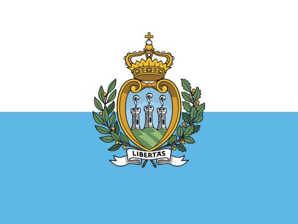 Flagge, San Marino neu (90 x 120 cm)