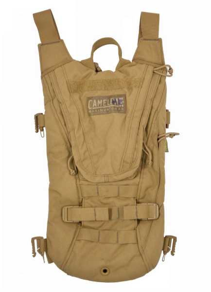 Trinkrucksack, (NL) ´Camelbak´ coyote o. Trinkblase gebr.