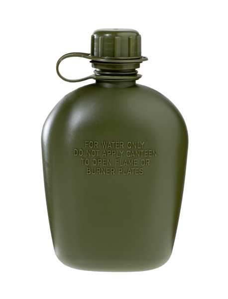 Feldflasche, US PVC oliv 1l (BPA-frei)