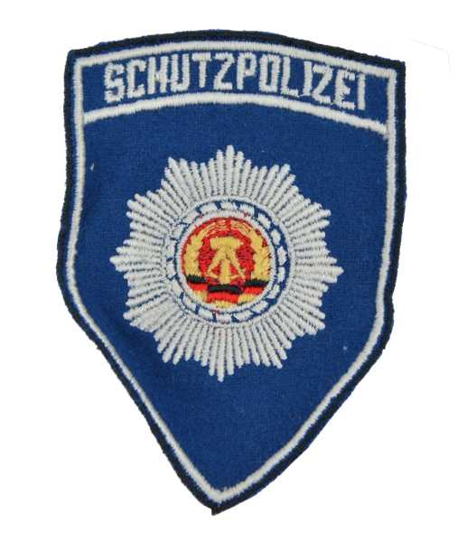 Ärmelabzeichen, DDR VOPO ´Schutzpolizei´ blau neuwertig