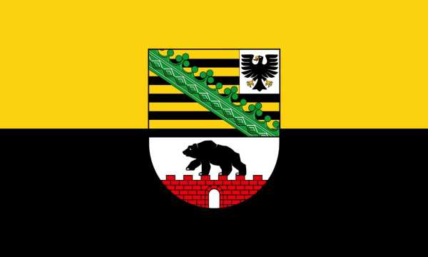 Flagge, Sachsen-Anhalt neu (90 x 150 cm)