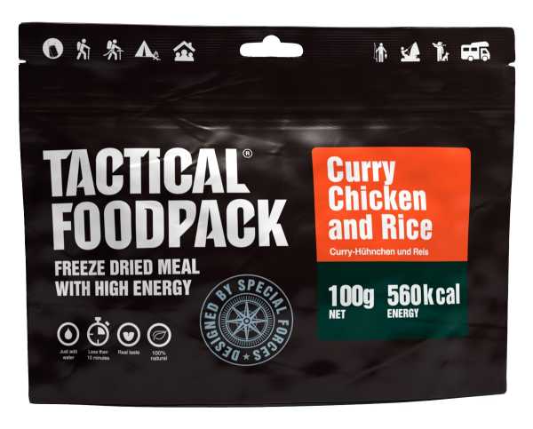 Tactical Foodpack, Curry Chicken and Rice 100 g