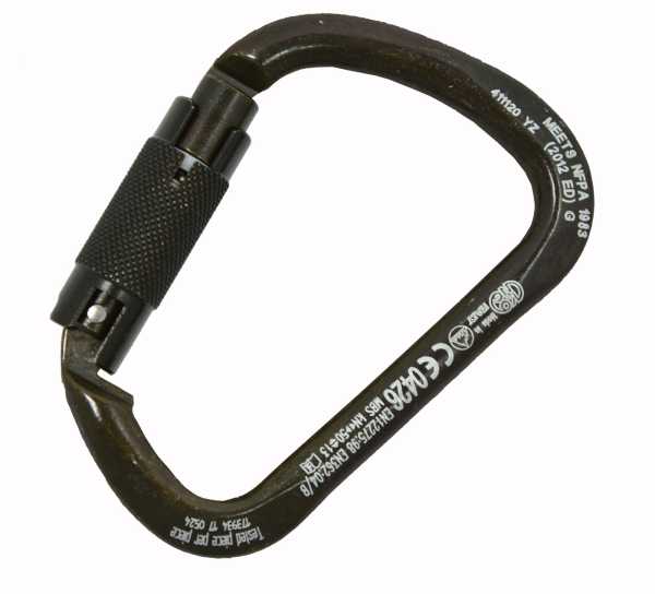 Karabiner, Kong large Auto-Block schwarz neu