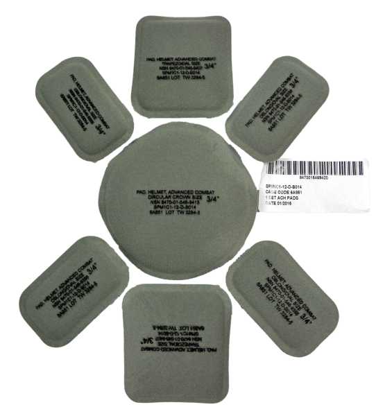 Helm Pads, (US) Suspension System, grau neu