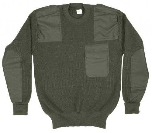 Pullover, Bw Imit. oliv neu